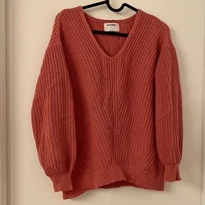 Old Navy Pink Chunky Knit Sweater